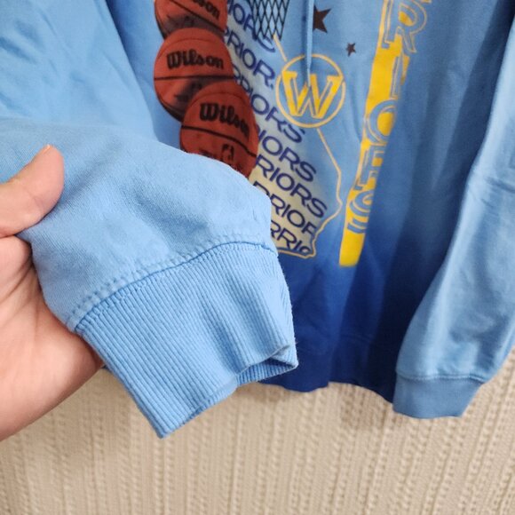 NBA Golden State Warriors Oversize Graphic Hoodie Sweatshirt Women's Large - Picture 8 of 10